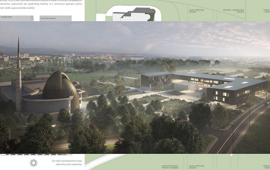 Završen natječaj: Pogledajte izgled nove islamske gimnazije s učeničkim domom u Zagrebu