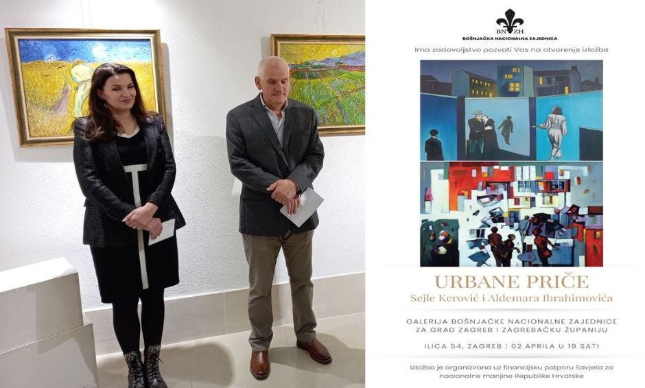 URBANE PRIČE: Izložba Sejle Kerović i Aldemara Ibrahimovića u Zagrebu