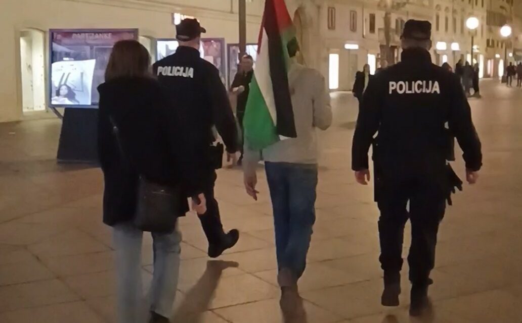 Privođenje prorektora riječkog sveučilišta zbog palestinske zastave izazvalo reakcije