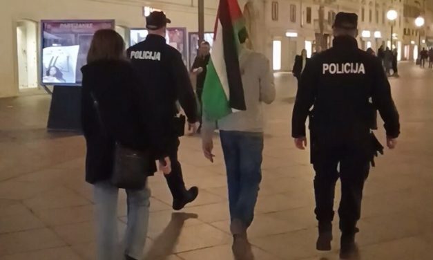 Privođenje prorektora riječkog sveučilišta zbog palestinske zastave izazvalo reakcije