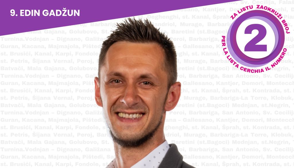 Edin Gadžun na lokalnim izborima: Za Vodnjan u kojem ima mjesta i posla za sve nas