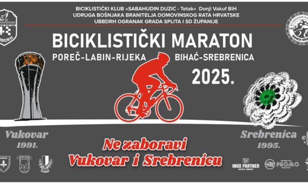 NE ZABORAVI: Biciklistički maraton Poreč – Bihać – Srebrenica