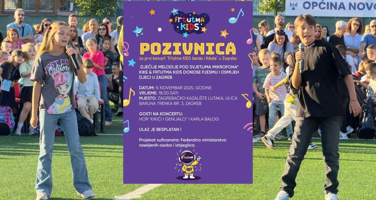 Najmlađi bh. bend Frtutma KIDS stiže u Zagreb