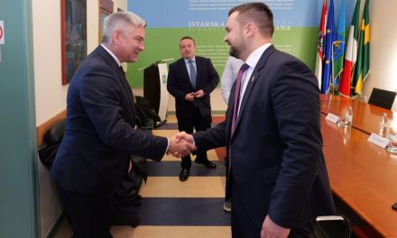 Sastanak saborskog zastupnika Armina Hodžića i istarskog župana Borisa Miletića