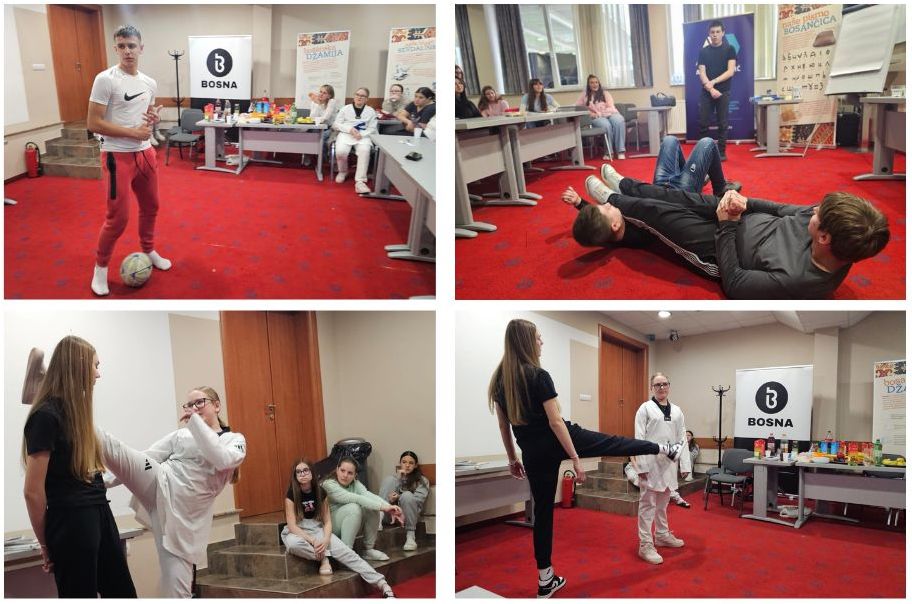 „Djeca djeci“: Sportske radionice unijele posebnu energiju u Školu bosanskog jezika „Kalem“