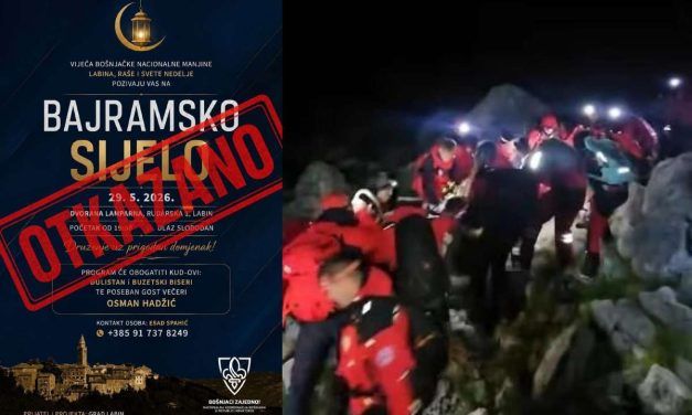 Bio istaknuti član bošnjačke zajednice: Zbog smrti planinara otkazano bajramsko sijelo u Labinu