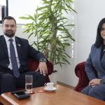 Armin Hodžić u Hrvatskom saboru primio Almu Halilović povodom imenovanja voditeljicom Županijskog stručnog vijeća za Bosanski jezik i kulturu
